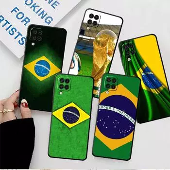 Чехол с бразильским флагом для Samsung Galaxy A52 A12 A51 A32 A21s A71 A32 5G A12 A22 A53 A31 A13 A72 A02s A41 Samsung A53 5G