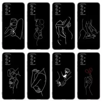 Чехол с чехлом для Samsung Galaxy A04 A21 A30 A50 A52 S A13 A14 A22 A23 A32 A53 A73 5G A11 A12 A31 A33 A51 A70 A71 A72 Samsung A04 4G