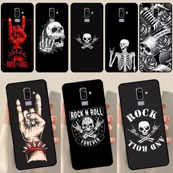 Чехол с черепом в стиле рок-н-ролл для Samsung J3 J5 J7 J510 J310 J330 J710 J730 J1 A3 A5 2016 2017 J4 J6 Plus J8 2018 J8 2018 - J810