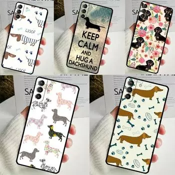 Чехол с цитатами из колбасы и таксы для Samsung Galaxy S24 S23 S22 Ultra Note 10 Plus Note 20 S9 S10 S20 S21 FE, задняя крышка Galaxy S10 Plus