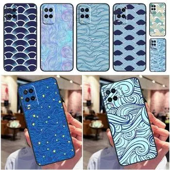 Чехол с цветочной текстурой в японском стиле для OPPO A15 A16 A3S A5S A5 A9 A31 A53 A52 A72 A83 A91 A93 A54 A74 A94, задняя крышка OPPO A5 2020