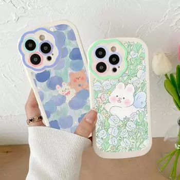 Чехол с цветочным бампером для телефона Iphone 13 Pro, чехлы для Iphone 11 12 13 14 Pro Max Xr Xs X, чехол для телефона Iphone11, мягкая силиконовая задняя крышка For iPhone XR