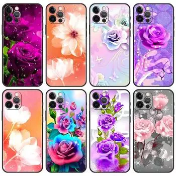 Чехол с цветочным принтом для телефона iPhone Samsung Galaxy Redmi Xiaomi Oppo OnePlus Note SA 7 8 9 10 11 12 13 14 20 21 22 23 53 54 Pro Max Plus Ultra TPU Soft iPhone 6 or 6S
