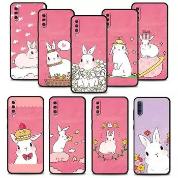 Чехол с цветочным принтом Love Pink Cute Rabbit для Samsung Galaxy A70 A70s A50 A30s A04s A20s A20e A02 A02s A03 A04 A03s M52 A42 M31 Samsung M52 5G