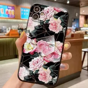 Чехол с цветочным узором для Samsung Galaxy A54 A34 A14 LTE A04S A04E A53 A73 A33 A23 A13 A52 A72 5G Мягкий силиконовый чехол для телефона For Samsung A52 5G