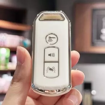 Чехол с дистанционным брелоком с двигателем для Honda PCX Forza 300 Airblade 125 C125 Super Cub Scooter Vario 150, чехол для мотоциклетного ключа, аксессуары чёрный