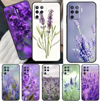 Чехол с фиолетовым цветком лаванды для OPPO Find X5 X3 Pro A15 A74 A54 A94 A93 A91 A5 A9 A31 A53 2020 A53S A52 A72, чехол OPPO A1K