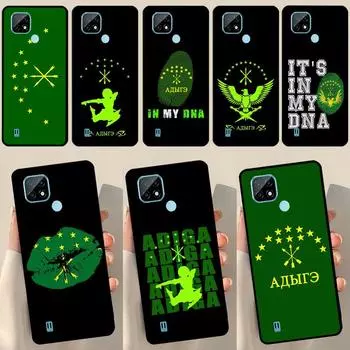 Чехол с флагом Адыгеи и Черкесии для Realme 9 Pro Plus 8 8i 9i C35 GT Neo 2 Чехол для OnePlus 10 9 Pro Nord2 8T 9R 10R Realme GT 2 Pro