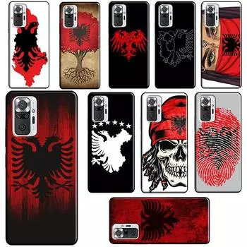Чехол с флагом Албании для Xiaomi Redmi 10 9 9T 9A 9C, чехол для Redmi Note 11 Pro 7 8 9 10 Pro 10S 11S Redmi 7