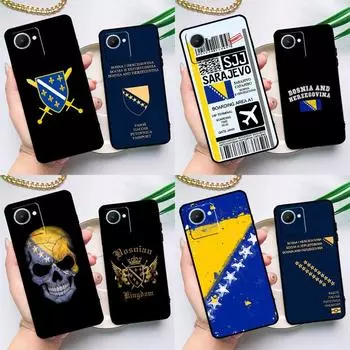 Чехол с флагом Боснии для Realme C55 C33 C31 C35 C30 C11 C15 C25s C21Y GT Neo 5 3T 2T 8 9 10 11 Pro Plus Realme GT Neo3