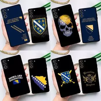 Чехол с флагом Боснии для Samsung Galaxy S23 S21 FE S20 FE S22 Plus Note 20 Ultra Note 10 S8 S9 S10 Plus Galaxy S23 Plus
