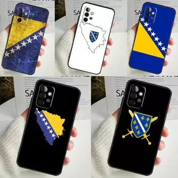 Чехол с флагом Боснии для Samsung Galaxy A54 A34 A14 A13 A33 A53 A12 A32 A52 A71 A51 A15 A25 A35 A55 Samsung A13 4G