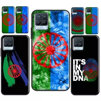 Чехол с флагом цыганского цыганского цыганского флага для Realme 8 Pro 8i GT Master GT Neo 2 C21 Задняя крышка для OnePlus Nord 2 8T 9R 9 Pro Realme GT Master 5G