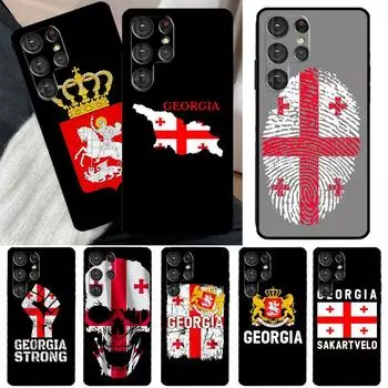 Чехол с флагом Грузии для Samsung Galaxy S23 S22 Ultra S20 FE Note 20 Note 10 S8 S9 S10 Plus S21 Ultra Cover Galaxy S20 FE