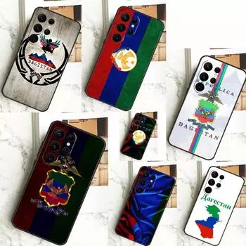 Чехол с флагом и гербом Дагестана для Samsung Galaxy S23 S24 Ultra S21 S22 Plus Note 20 Note 10 S8 S9 S10 S20 FE Galaxy S22Ultra
