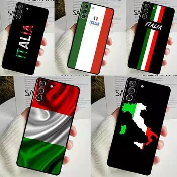 Чехол с флагом Италии для Samsung Galaxy S24 Ultra S22 Plus S20 S21 FE S8 S9 S10 Note 10 20 S23 Ultra Cover Galaxy S10