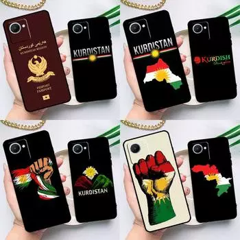 Чехол с флагом Курдистана для Realme C55 C33 C31 C35 C30 C11 C15 C25s C21Y GT Neo 5 3T 2T 8 9 10 11 Pro Plus Realme C15