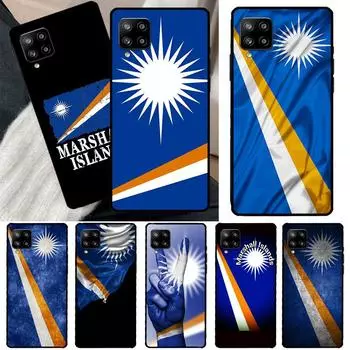 Чехол с флагом Маршалловых островов для Samsung Galaxy A51 A71 A50 A70 A33 A53 A73 A12 A22 A32 A52 A72 A21S A52S Samsung A41