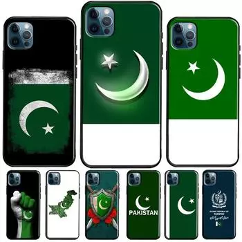 Чехол с флагом Пакистана для iPhone 12 13 mini 11 Pro Max XR X XS Max 6S 7 8 Plus SE 2020, чехол Funda iphone 5 5S SE