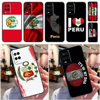 Чехол с флагом Перу для OPPO A15 A16 A3S A5S A5 A9 A31 A53 A52 A72 A83 A91 A93 A54 A74 A94, задняя крышка OPPO A5 2020