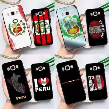 Чехол с флагом Перу для Samsung Galaxy J3 J5 J7 2016 A3 A5 2017 A6 A7 A8 A9 J8 J4 J6 Plus 2018 задняя крышка J2 Core 2018 - J260