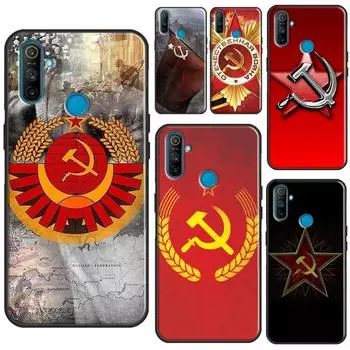 Чехол с флагом СССР Советского Союза для OnePlus 9R 8T Nord2 9 10 Pro для OPPO Realme 9i 8i 8 Pro GT Neo 2 GT Master Cover Realme GT(Neo)