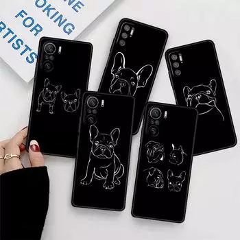Чехол с французским бульдогом для Xiaomi Redmi Note 11 10 9S 9 K40 Pro 7 8 9A 9C 8T 9T 10C 10Pro, силиконовый чехол для телефона Redmi Note 10 Pro