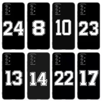 Чехол с футбольным баскетбольным номером для Samsung A04 A21 A30 A50 A52 S A13 A14 A22 A23 A32 A53 A73 5G A11 A12 A31 A33 A51 A70 A71 A72 Samsung A04 4G