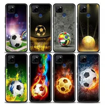 Чехол с футбольным мячом Fire Un rayo Balls для Realme C21Y C21 C25 C20 C15 C12 C11 C1 GT Master Neo Neo2 Fundas, силиконовые футбольные чехлы Realme C1(Oppo A3s)