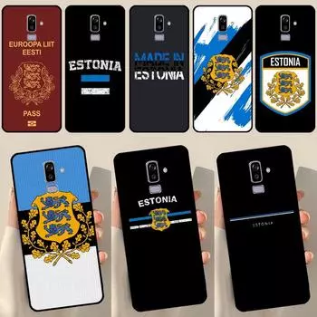 Чехол с гербом Эстонии для Samsung Galaxy J3 J5 J7 2017 A3 A5 J1 2016 J4 J6 Plus A6 A7 A8 A9 J8 2018 Coque J4 2018 - J400