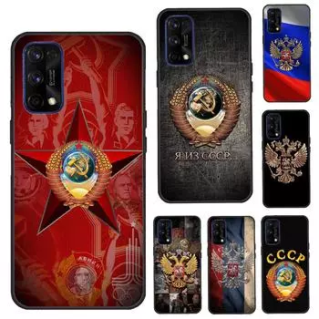 Чехол с гербом России CCCP и флагом для Realme GT Neo 2 GT Master C21 8i 7 8 Pro, чехол для OnePlus 9 10 Pro 9R 8T Nord 2 Realme GT(Neo)