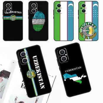 Чехол с гербом Узбекистана для OPPO Reno 10 Pro 4Z 5Z 8T 4 5 6 7 8 Lite OPPO Find X6 Pro X3 X2 Neo X5 Lite OPPO Reno3 4G