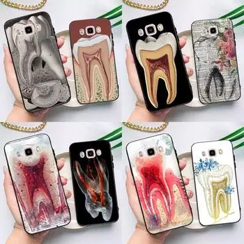 Чехол с изображением анатомии человеческого зуба для Samsung Galaxy J3 J5 J7 2016 A3 A5 2017 A6 A7 A8 A9 J8 J4 J6 Plus 2018 задняя крышка J8 2018 - J810