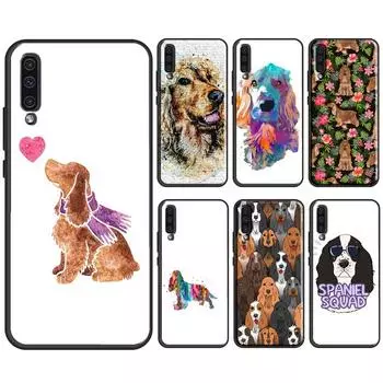 Чехол с изображением английского кокер-спаниеля для Samsung A22 A12 A32 A42 A52 A72 A51 A71 A50 A70 A20e A21S A20S A52S Fundas Samsung A50