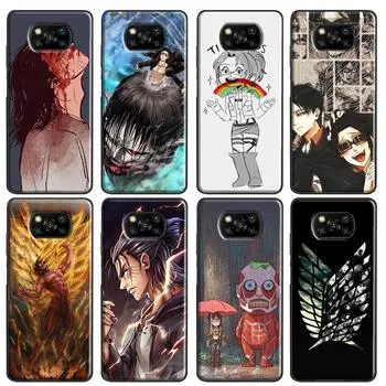 Чехол с изображением аниме «Атака Титанов» для Xiaomi Mi 11 Lite 9T 10T 11T Pro POCO X3 Pro X3 GT F1 F2 F3 M4 M3 Pro Mi 10Lite