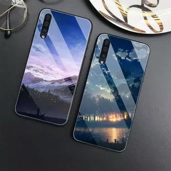 Чехол с изображением аниме для Samsung Galaxy A52 A71 A72 A73 A53, чехол из закаленного стекла для Samsung A13 5g A03 A22 A21s A03 Core A42 A70 For Samsung A41