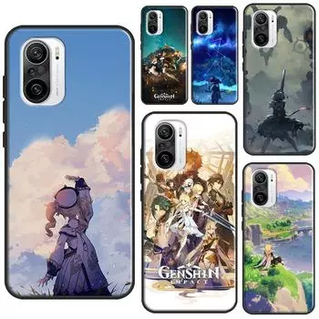 Чехол с изображением аниме Genshin Impact для POCO F3 F1 F2 M3 M4 X4 Pro GT X3 Pro, чехол для Xiaomi Mi 11 Lite 12 X Mi 11T Pro Mi 9T (9T Pro)