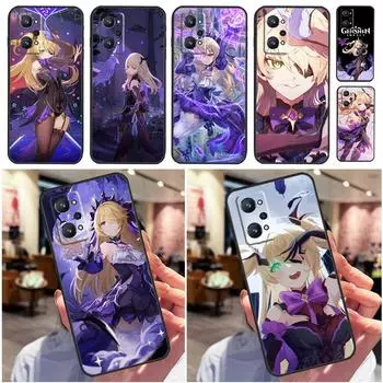 Чехол с изображением аниме Genshin Impact Fischl для Realme 8 9 10 Pro Plus 8i 9i GT 2 Pro GT Neo 2 3T C11 C15 C21Y C25Y C25s C30 C35 Realme 9 4G