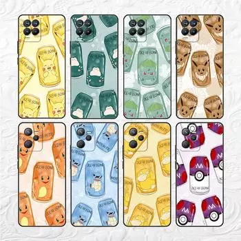 Чехол с изображением аниме-покемонов для Realme 8 C21y GT Neo 2 3 8i C21 7 C11 6 C12 C35 C3 GT 9 Pro C12 силиконовый чехол для телефона TPU Realme 8i