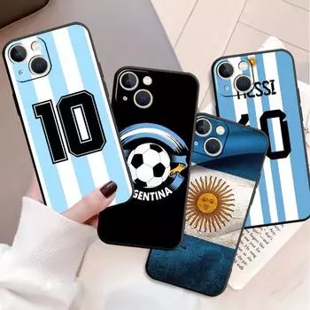 Чехол с изображением Аргентины для Apple iPhone 11 13 14 12 Pro Max 7 8 XR X 6 5 5S SE 2022 13ProMax, черный силиконовый чехол для телефона iPhone 14 Plus
