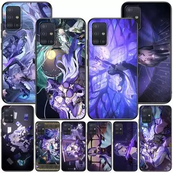 Чехол с изображением черного лебедя Honkai Star Rail Dan Heng для Samsung Galaxy A53 A14 A12 A54 A24 A22 A41 A52 A21s A22 A31 A33, чехол из ТПУ для телефона Samsung A21