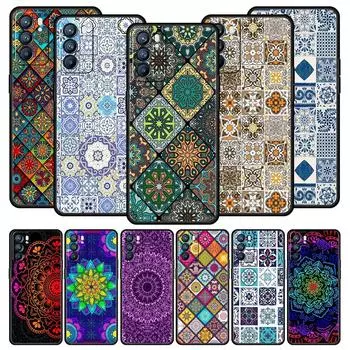 Чехол с изображением цветка мандалы для Oppo Find X6 Pro X5 A54 A53 A52 A9 2020 A15 A95 A17 A16 A76 A74 A57 Reno7 Reno6 Pro Plus 5G Cover Oppo A17