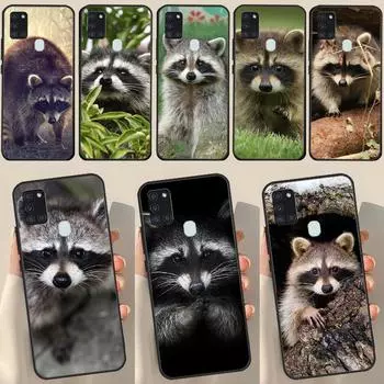 Чехол с изображением енота для Samsung Galaxy A34 A54 A14 A12 A22 A32 A52 A51 A71 A50 A53 A73 A13 Задняя крышка Samsung A70