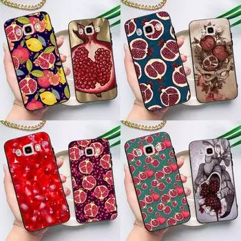 Чехол с изображением фруктов и красного граната для Samsung Galaxy J3 J5 J7 2016 A3 A5 2017 A6 A7 A8 A9 J8 J4 J6 Plus 2018 задняя крышка A5 2017 - A520 A520F