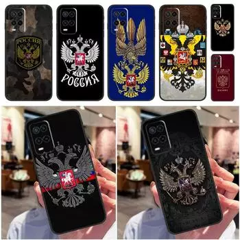 Чехол с изображением герба России и флага орла для OPPO Find X5 Pro X3 Lite A15 A16 A52 A72 A5 A9 A31 A53 A83 A93 A94 A74 A54, чехол Find X5 Pro