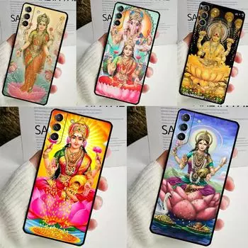 Чехол с изображением индуистской богини Лакшми для Samsung Galaxy S23 S24 Ultra S8 S9 S10 S22 Plus Note 10 20 Ultra S20 S21 FE Galaxy S9 Plus