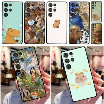 Чехол с изображением капибары для Samsung Galaxy S22 S21 Ultra S20 FE Note 20 Ultra S8 S9 S10 Note 10 Plus Galaxy S10