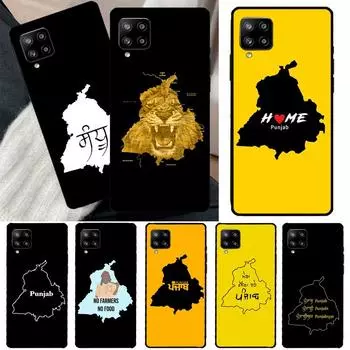 Чехол с изображением карты Пенджаба для Samsung Galaxy A54 A34 A14 A13 A52S A12 A22 A32 A52 A72 A71 A51 A33 A53 Samsung A54 5G