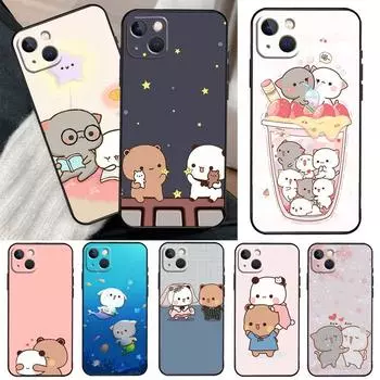 Чехол с изображением кошек «Персик и Гома» для iPhone 13 14 Pro Max 11 12 Mini 6S 7 8 Plus SE 2020 2022 X XR XS MAX, чехол iPhone 8