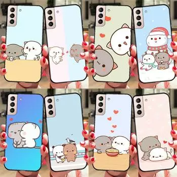 Чехол с изображением кота персика и гомы для Samsung Galaxy S20 FE S21 Ultra S8 S9 S10 S22 Plus Note 10 Note 20 Ultra Case Galaxy S8